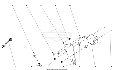 Engine Group - Electrical Diagram and Parts List for 076158-02  Briggs and Stratton Generator